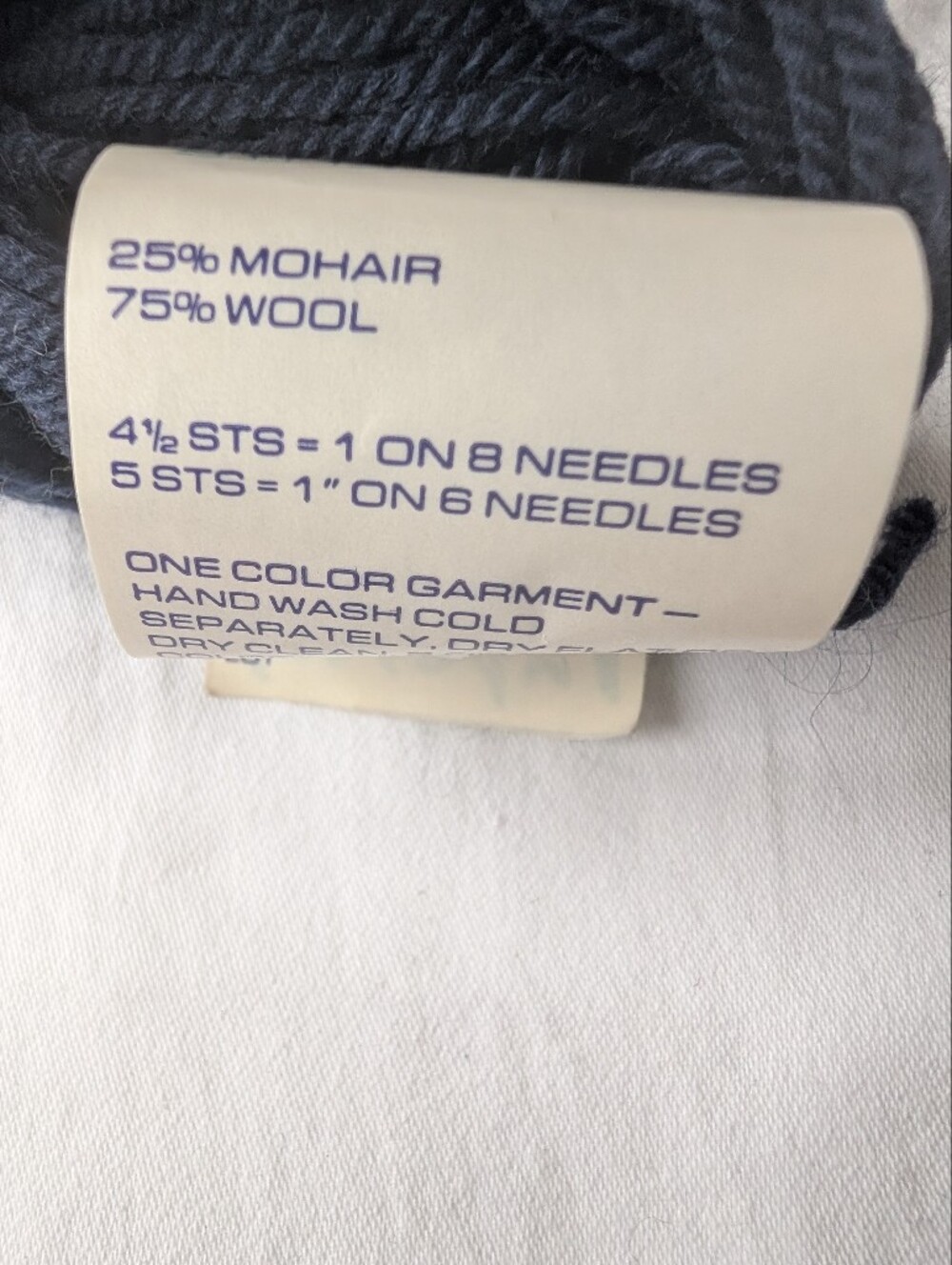 Classic Elite Tapestry Navy Wool Mohair Yarn - 8 Skeins - Picture 7 of 8